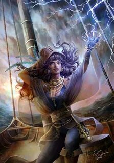 ArtStation - D&D Commission Lora the Tempest Cleric / Pirate