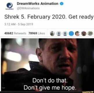 Hawkeye Don't Give Me Hope Meme