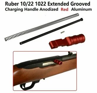 Ruger 1022 10-22 Extended Grooved Round Charging All Steel H