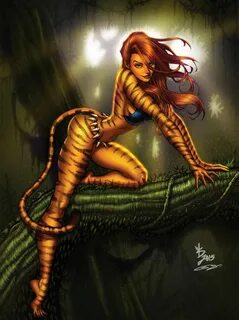Tigra Color Pinup Tigra marvel, Marvel heroines, Comics girl