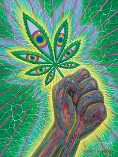 Cannafist - Tapestry Psychadelic art, Psychedelic drawings, 