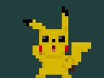 Famous Characters in Pixel Art * Pikachu (ピ カ チ ュ ウ) from "P
