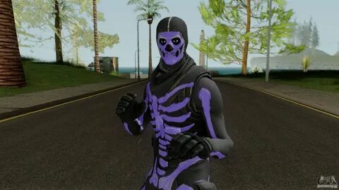 Purple Skull Trooper Style Fortnite для GTA San Andreas