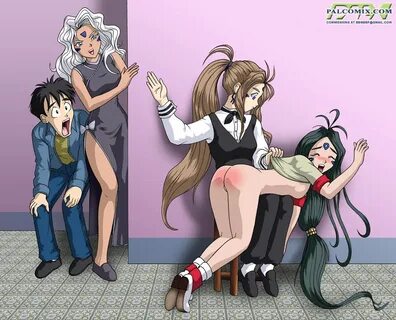 Comic-Images " Oh My Goddess spanking