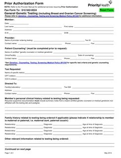 Prior Authorization Form - Priorityhealth Download Fillable 