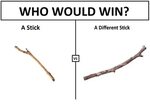 WHO WOULD WIN? A Stick a Different Stick VS Dank Meme on ME.