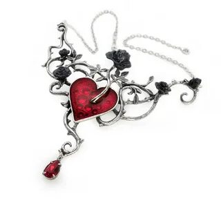 Bed of Blood Roses Gothic Necklace by Alchemy of England - J