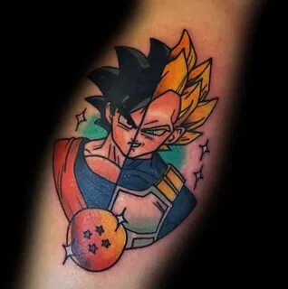 Download Small Goku And Vegeta Tattoo - Polamu-cuy