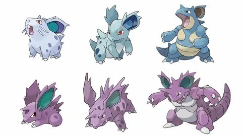 Drawing all NIDOKING AND NIDOQUEEN Pokemon Family - YouTube