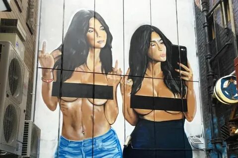 Lushsux's portrait of Kim Kardashian and Emily Ratajkowski -