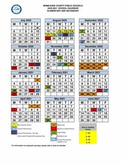 Dade County Public Schools Calendar For A 2019 2022 I Mean H