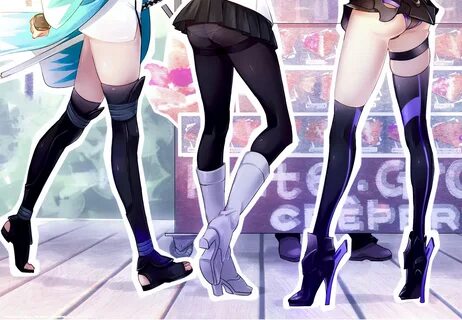 Wallpaper : anime girls, legs, thigh highs, Fate Grand Order