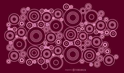 Circles Magenta Ornament Composition Vector Download