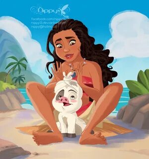 I really can’t help but drawing Disney’s new princess Moana!