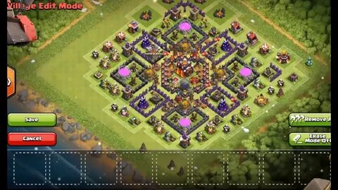 Clash of Clans-BEST! Epic New Th10 Trophy/Clan War Base Desi