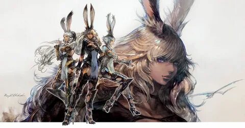 Viera Race Art from Final Fantasy XIV: Shadowbringers #art #