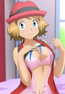 Xbooru - blonde hair bra looking at viewer pink bra pokemon 
