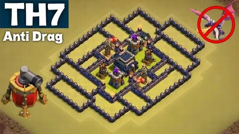 BEST UNDEFEATED Town Hall 7 (TH7) War Base ANTI DRAG GUARANT