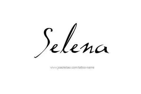 Selena Name Tattoo Designs