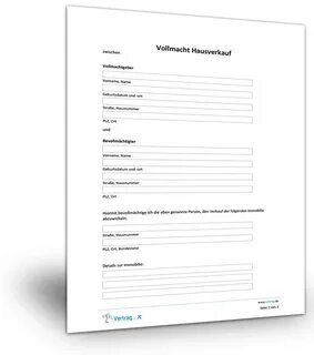 Formular Vordruck Vollmacht / BETREUUNGSVOLLMACHT FORMULAR P