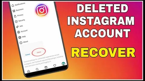 How to Recover Permanently Deleted Instagram Account? Delete