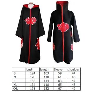 Naruto Cosplay Costume Akatsuki Cloak Naruto Uchiha Itachi A