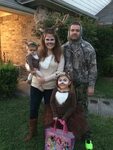 Deer Family and the Hunter Family halloween costumes, Deer h