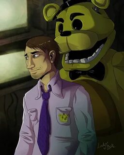 Mike and Golden Freddy by LadyFiszi on DeviantArt