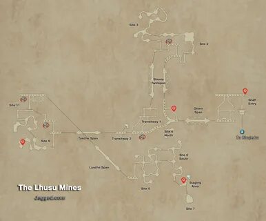 Final Fantasy XII Map of the Lhusu Mines - Jegged.com