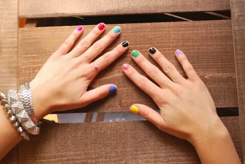 Дизайн ногтей разные цвета на руках (60 фото)