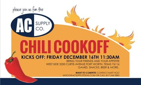 Chili Cook-Off Archives - AC SUPPLY CO.