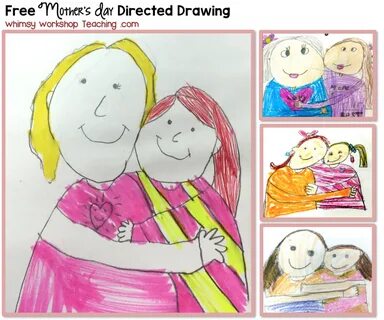 FREE Mother's Day Directed Drawing with differentiated writi