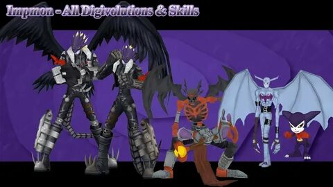 Digimon Masters Online: Impmon - All Digivolutions & Skills 