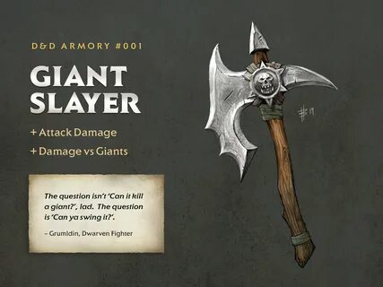 ArtStation - D&D Armory #001 - Giant Slayer