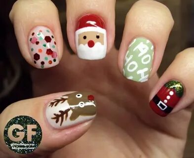 christmas #nail #nails #nailart Uñas navidad, Diseños de uña