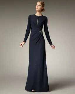 David Meister Exclusive Keyhole-Detail Gown Mother of the br
