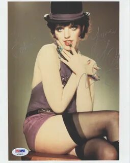 LIZA MINNELLI HAND SIGNED 8x10 COLOR PHOTO SEXY CABARET TO J