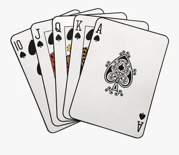 And Dice Drawing Royal Flush - Playing Cards , Free Transpar