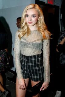 PEYTON LIST at L.A.M.B. Fashion Show in New York - HawtCeleb