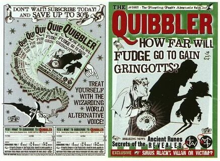 The designers weren't allowed to put dates on the Quibbler. 