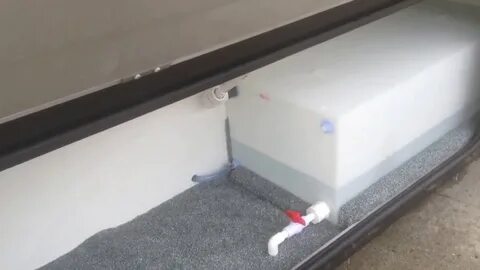 RV Fresh Water Tank (46 gallon auxiliary) - YouTube