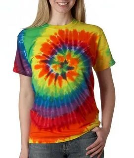 Premium Hand Made Tie Dye T-Shirts - Rainbow Swirl - Bewild