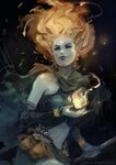 Female Fire Genasi Character portraits, Character art, Conce