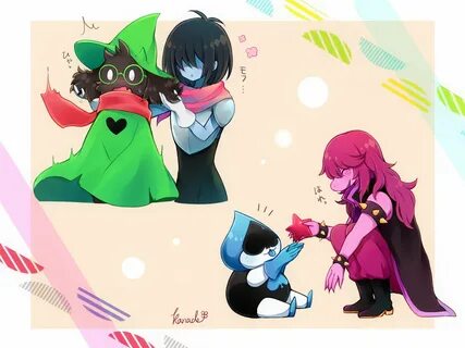 Kris, Ralsei, Lancer and Susie, by Pixiv Id 5281899