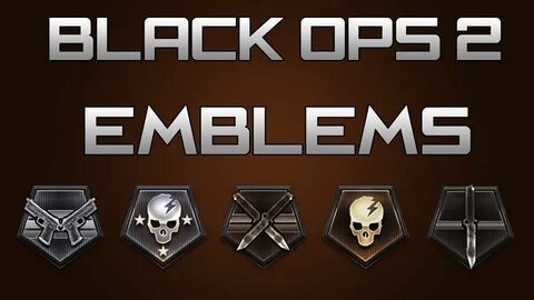 Black Ops 2: Prestige and Callsign Emblems (COD BO2 True Ski