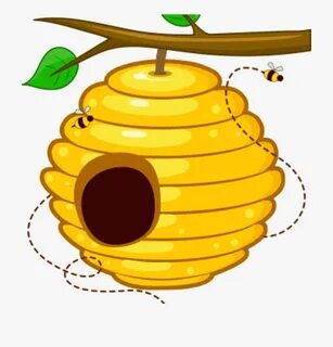 Bee Hive Cartoon Transparent