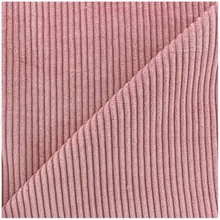 Thick ribbed velvet fabric - pink x 10cm - Ma Petite Merceri