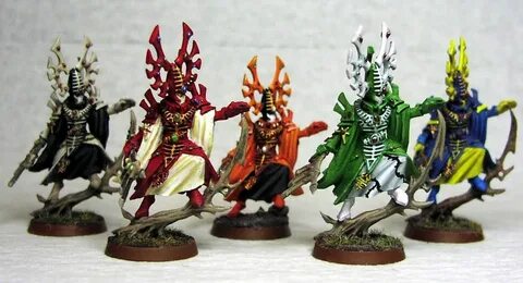 Bonesingers from various craftworlds (complete) Colour schem