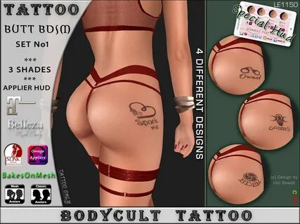 BodyCult Tattoo BUTT BDSM Set No1 - BLACK WEEK 50% Flickr