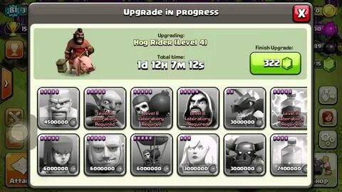 COC-BUYING Level 4 hogs and level 6 archers - YouTube